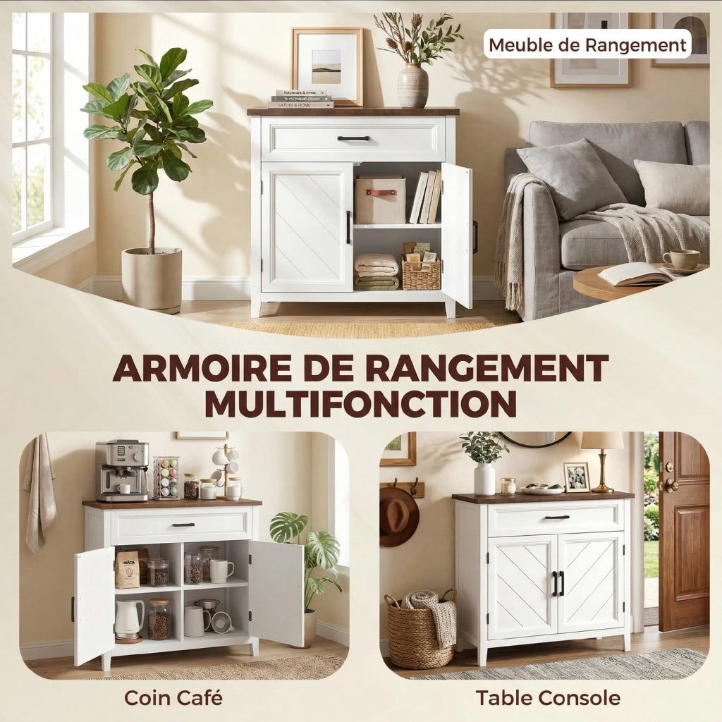 Buffet ¨C zephmum ¨C bianco 76x35x80 cm