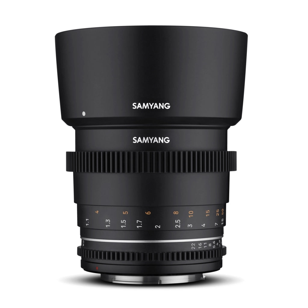 Teleobiettivo Obiettivo per video MF 85mm T1,5 VDSLR MK2 – luminoso T1,5 per MFT Mount, Follow Focus, full-frame e APS-C, risoluzione 8K
