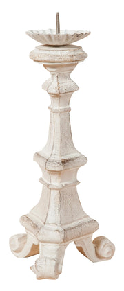 Biscottini Candeliere in legno finitura bianca anticata. Made in Italy L13XPR13XH29