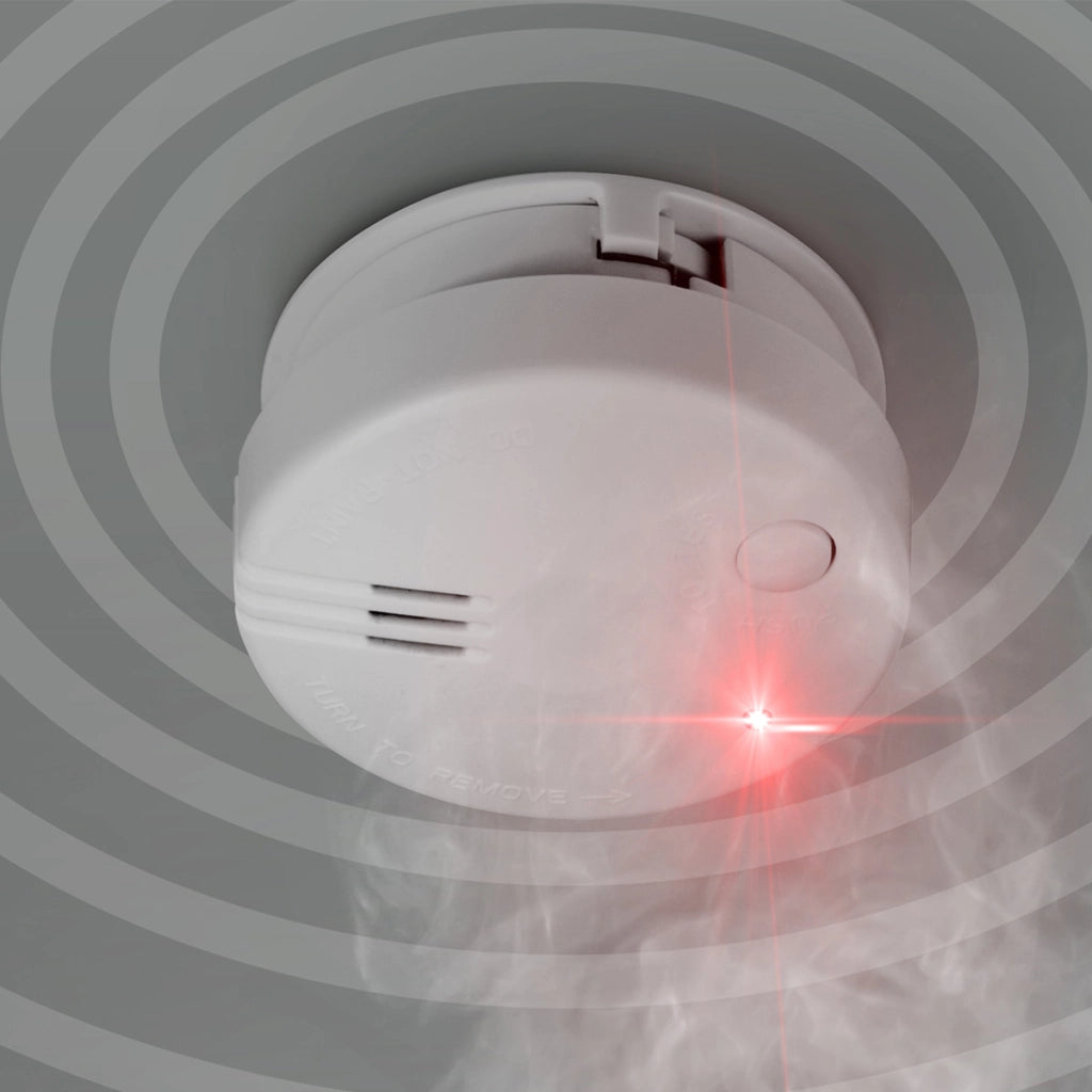 Rilevatore di Fumo Fotoelettrico con Allerta Rapida Sirena 85 dB Bianco Alecto