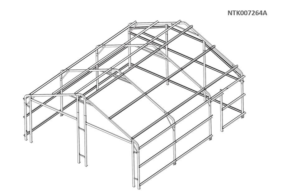 Casetta Box da Giardino in Lamiera di Acciaio 664x721x372 cm Legno
