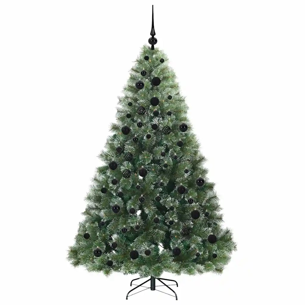 Albero di Natale | Decorazioni natalizie artificiale con 300 LED Verde 180 cm PE e PVC