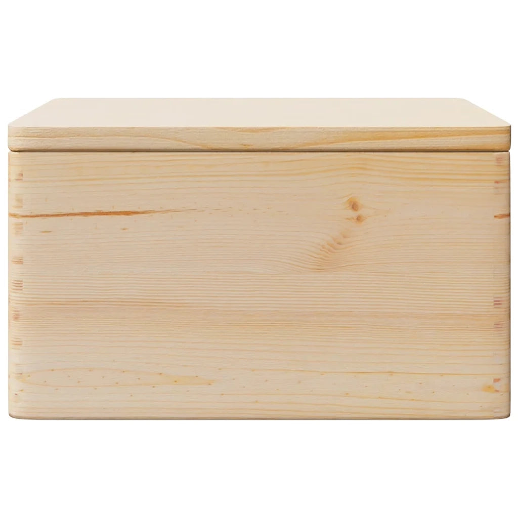 Scatola in Legno con Coperchio 40x30x23 cm Legno Massello Pino 4017390