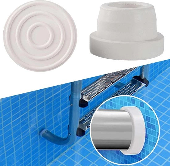 Due pezzi, bianchi) Beugello di sicurezza interno Adatto per scale da bagno, cappi in gomma Adatto per tubi di scala da bagno standard da 1,9 pollici, cappi di beugello di sicurezza Adatto per gradini di scale da bagno, cappi di fine.