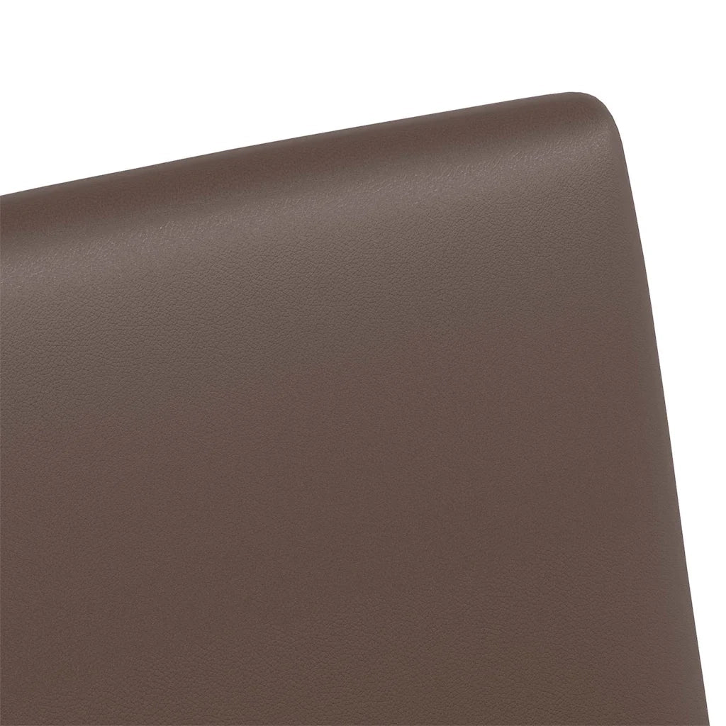 Sedie da Pranzo con Ruote 2 pcs Marrone 57 x 66 x 94 cm 42017818