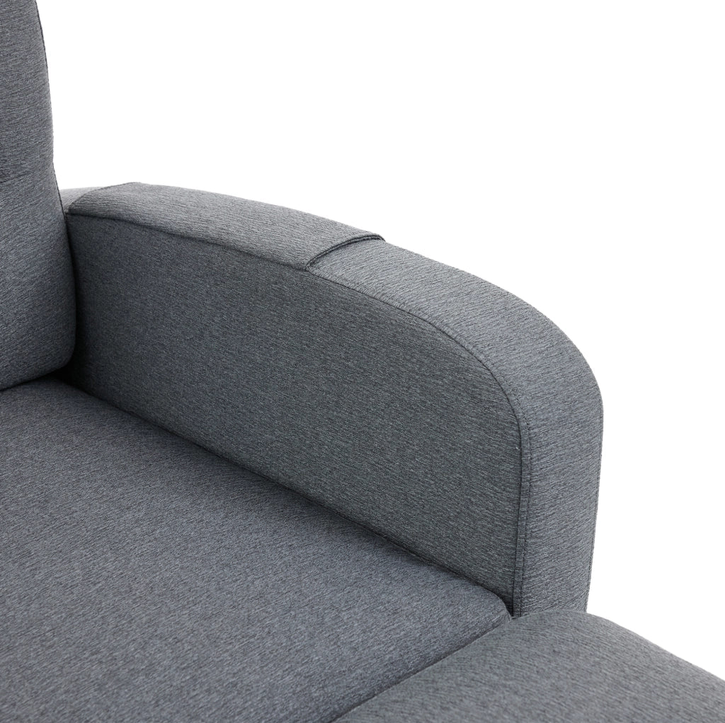 Divano angolare modulare L con chaise longue e tasche laterali