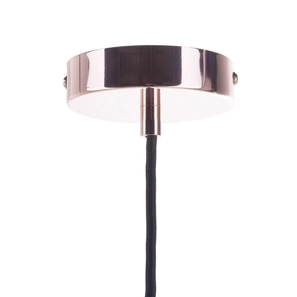 Lampada a Sospensione Gabbia in Rame Paralume in Vetro lampadario in Stile Vintage Antico