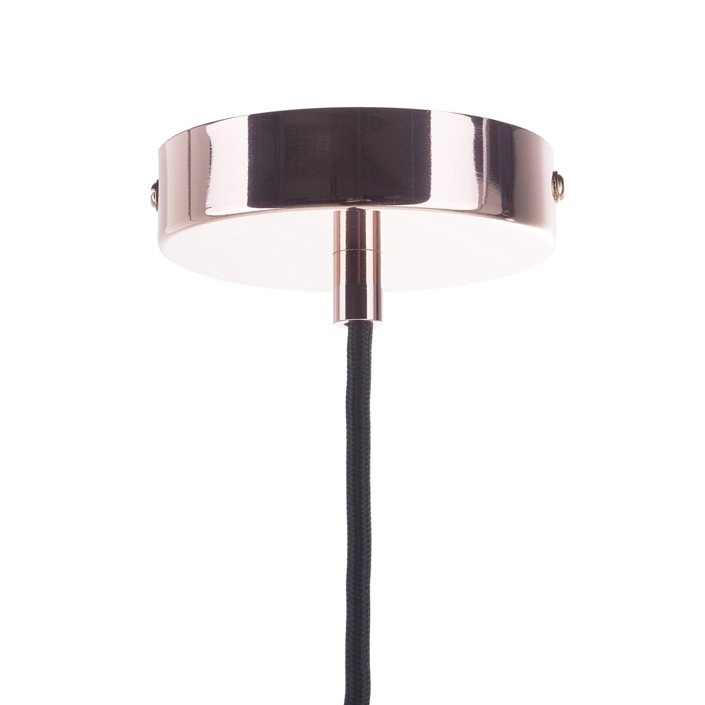 Lampada a Sospensione Gabbia in Rame Paralume in Vetro lampadario in Stile Vintage Antico