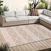 Tappeto per camera da letto, grande, per interni ed esterni, resistente al tempo, 180 x 270 cm, beige, lavabile, per soggiorno, moderno, per balcone, morbido, tappeto antiscivolo