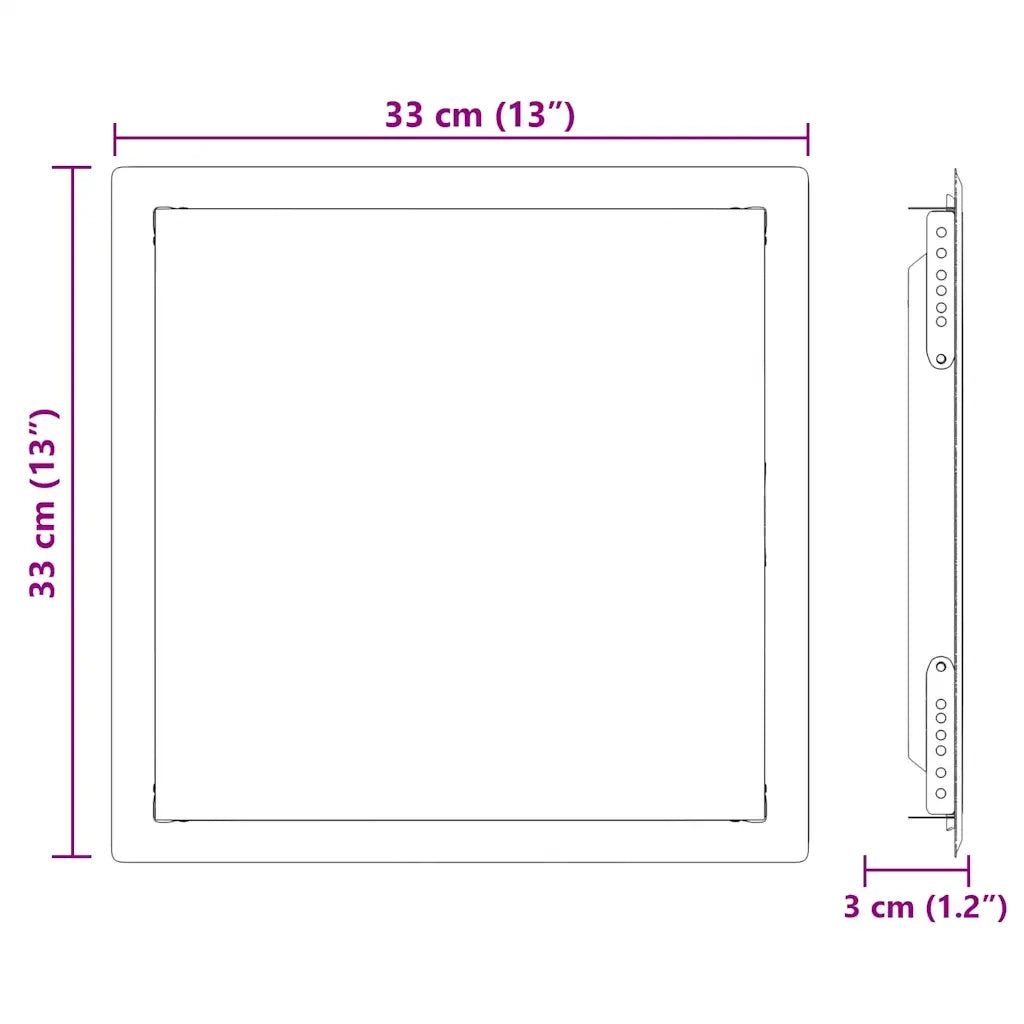 Pannello di Accesso Bianco 33 x 33 x 3 cm Acciaio CFW8808313