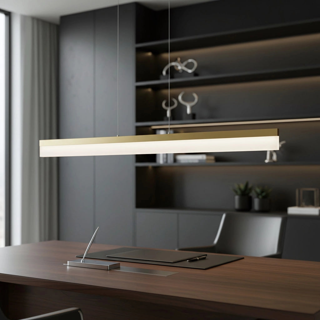 Lampada Da Soffitto Led App1694-cp 120 Cm Brush Gold