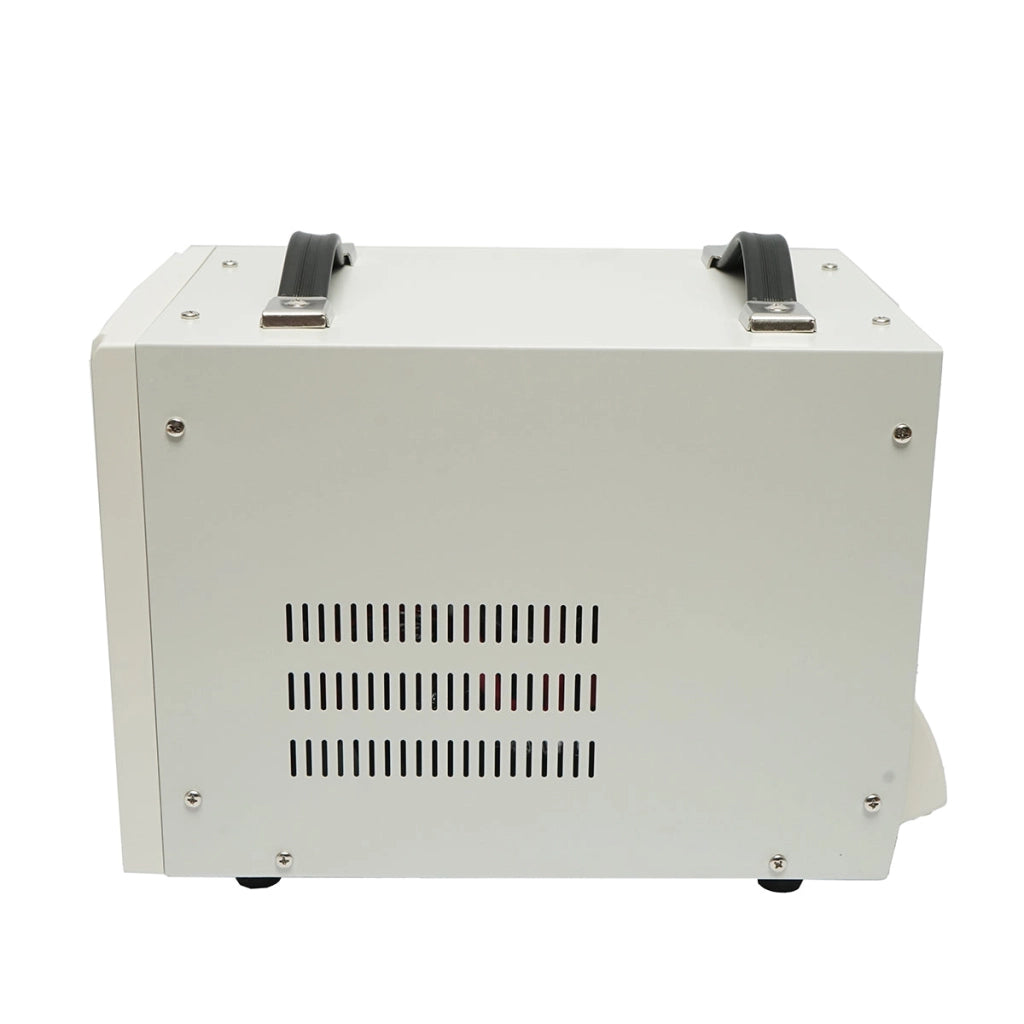 Stabilizzatore di tensione automatico 10000VA con relè monofase, 2 prese schuko 230V, display LCD Breckner Germany