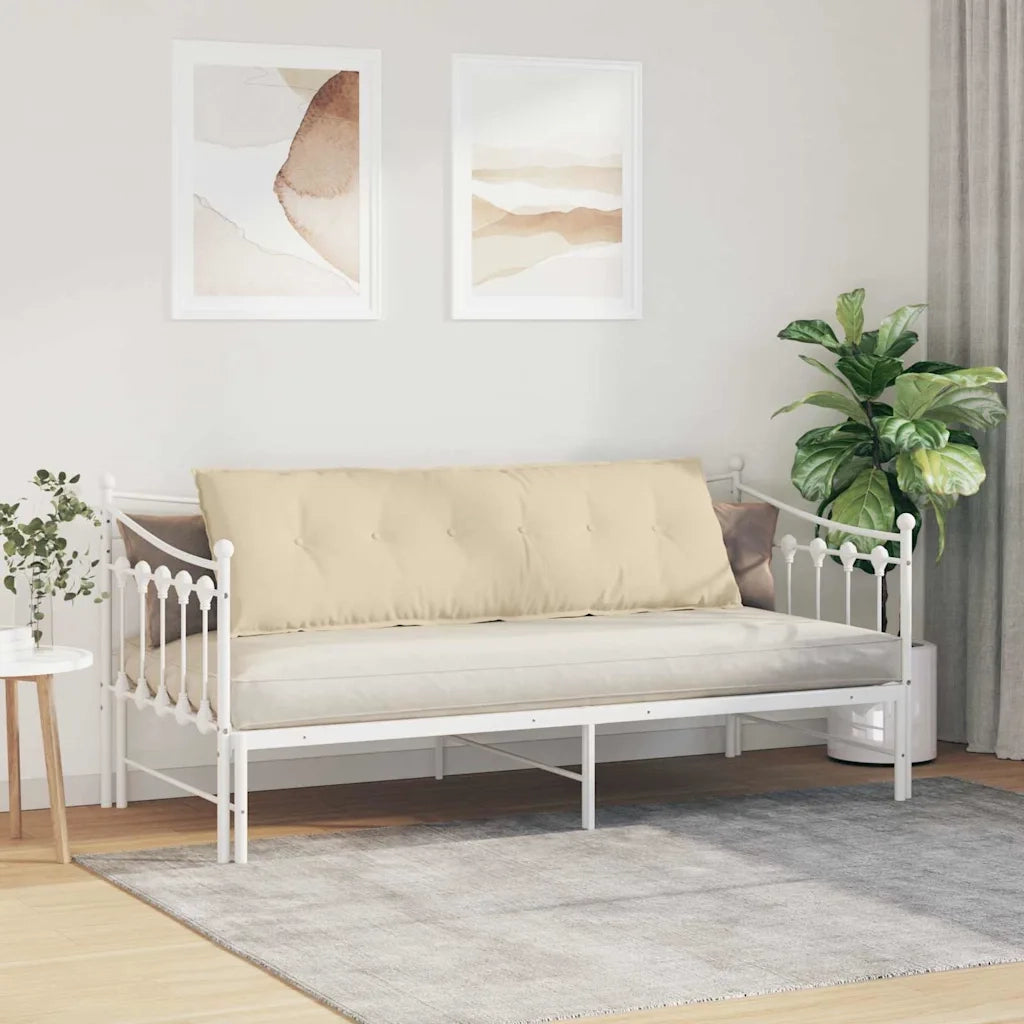 Cuscino per Schiena | Cuscino dorsale Crema 160 x 19 x 50 cm Tessuto