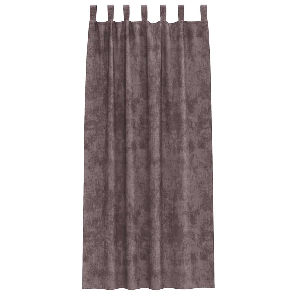 Tende in Velluto con tende 2 pcs Marrone 245 x 140 cm Velluto 4107731
