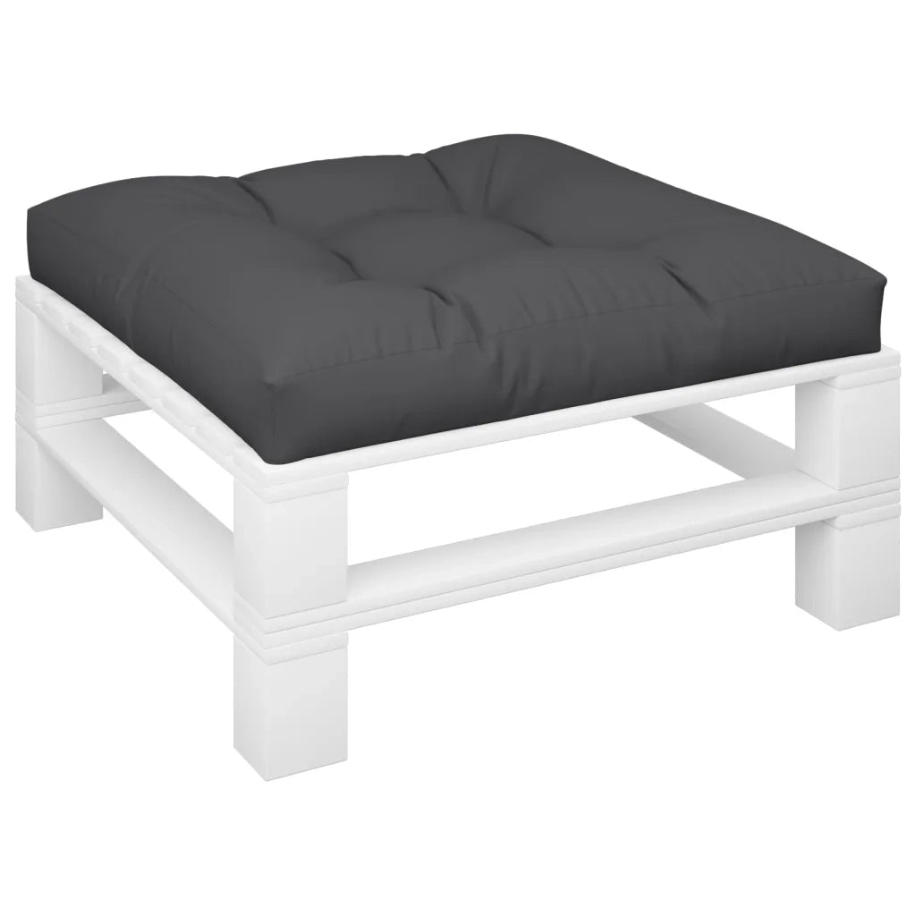 vidaXL Cuscino per Pallet Nero 80x80x12 cm in Tessuto