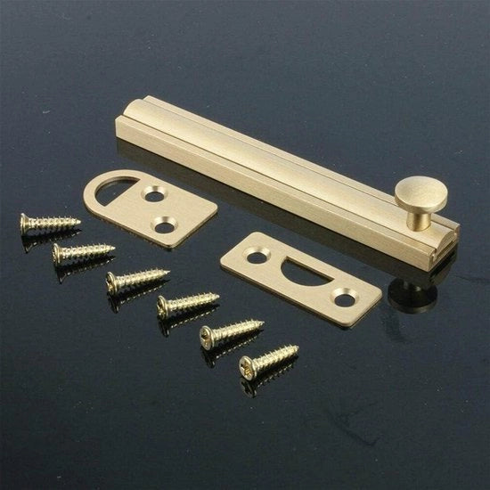 Ferratura a Vaso per Finestre - Blocco a Vaso per Porte di Camera - Adatto per Porte di Bagno e Portoni di Cantiere - 153mm x 15mm Argento