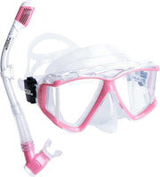 Set di snorkeling per adulti - Maschera anti-condens professionale con tubo di snorkeling secco