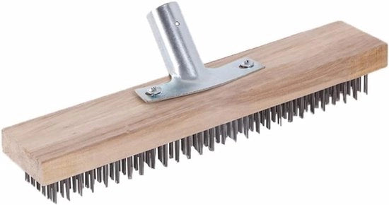 Borsetto in Acciaio di 30 cm per Houten e Acciaio - Borsetto per Rimuovere Muschio di Corte, Erbacce e Macchie