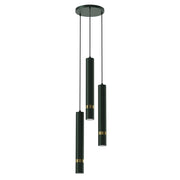 Lampadario Milagro Joker verde oro 3xGU10 regolabile