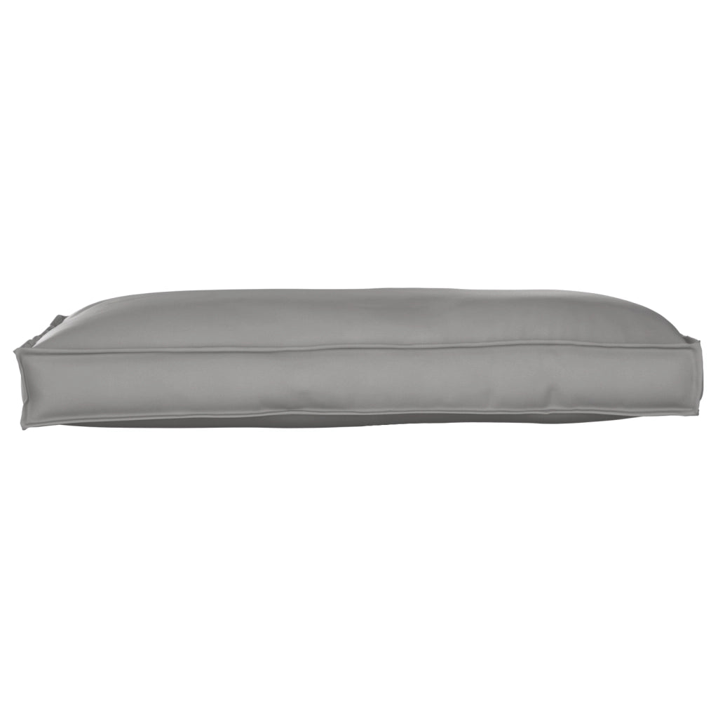 Cuscino per Pallet da Sedere/Schienale Grigio 120x60x12 cm Tessuto Oxford
