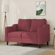 Divano a 2 Posti-Sofa 2 Posti Rosso Vino 120 cm in Tessuto 381808