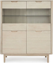 Comodino alto - Armadio a muro - Dressoir - Design elegante - Costruzione sostenibile - Spazio di stoccaggio sufficiente - 45 cm x 123 cm x 112 cm