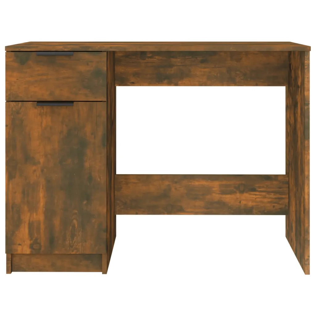 Scrivania Rovere Fumo 100x50x75 cm in Legno Multistrato cod mxl 69514