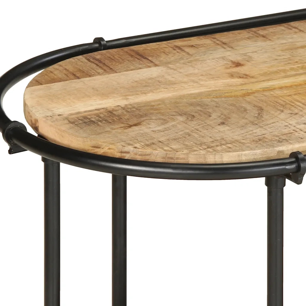 Mobile Porta TV 200x42x40 cm in Massello di Mango Grezzo 4013494