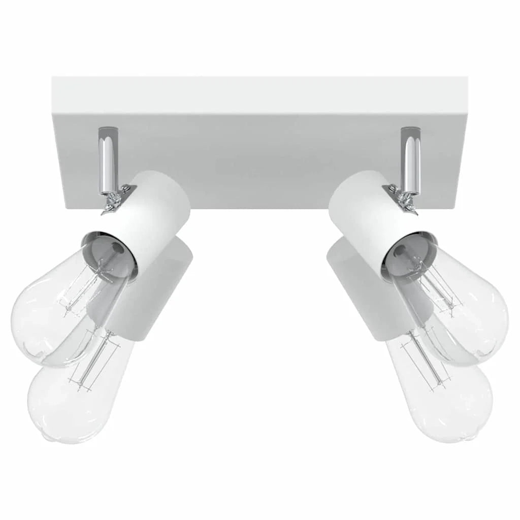 Faretto da soffitto moderno orientabile 26,5 x 26 x 11,5 cm metallo bianco 02_0058295