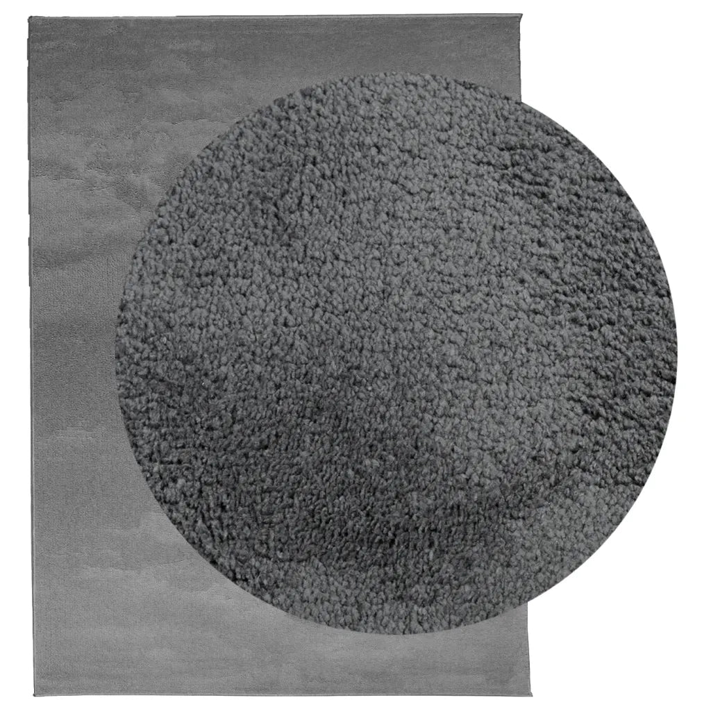 Tappeto del soggiorno | Tappeto OVIEDO a Pelo Corto Antracite 240x340 cm