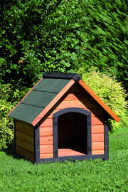 Cuccia per Cani da Esterno Pluto in Legno di Abete Trattato 62X60X74Cm