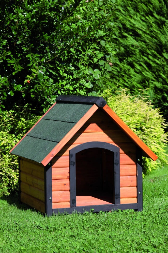Cuccia per Cani da Esterno Pluto in Legno di Abete Trattato 62X60X74Cm