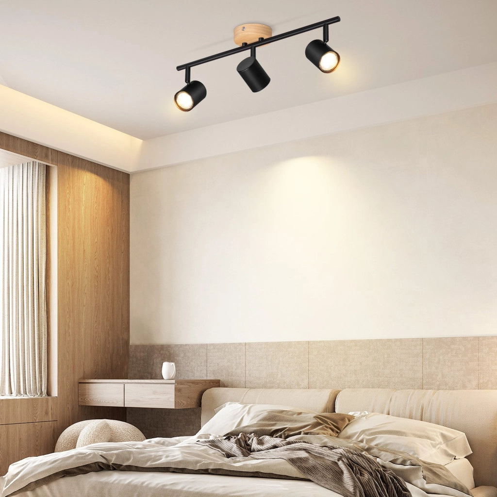 ZMH Faretto da soffitto a 3 luci GU10 Lampada da soffitto Faretto per soggiorno