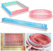 Weefgetto per Adulti - Weefgetto per Bambini - Costruito con Materiale Sostenibile - Incluso Kit di Maglia e Colonne - Adatto per Sciarpe e Cappelli