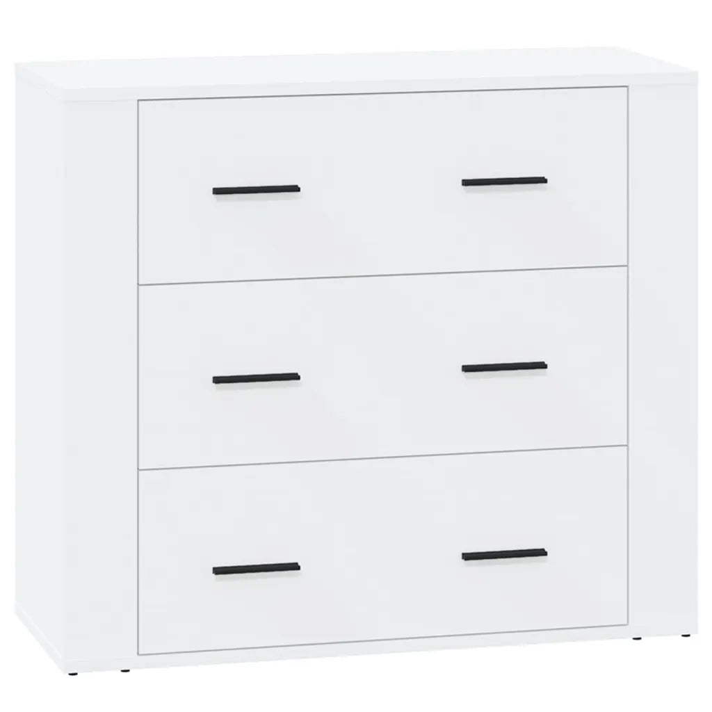 Credenze 3 pz Bianco in Legno Multistrato 3185423