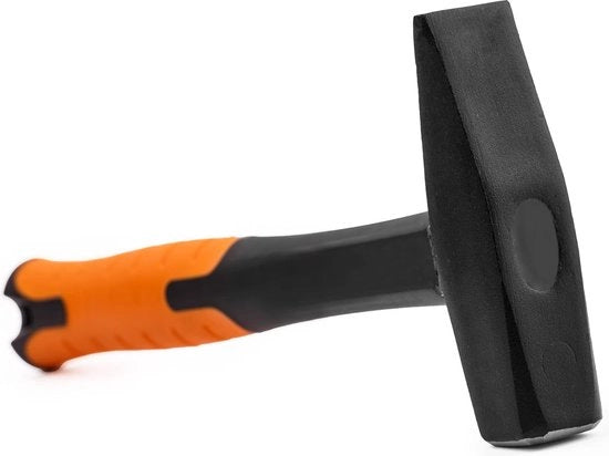Hammer per falegname, 500 g con 2K vetroresina acciaio, martello da installazione con testa di martello smaltata, attrezzo per falegnami, 500 g martello da ingegnere