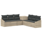 Set di divani 7 pcs Grigio chiaro e grigio scuro 3448752