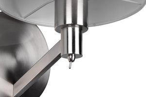 Applique da Interno Attacco E27 in Metallo Nikel Satinato