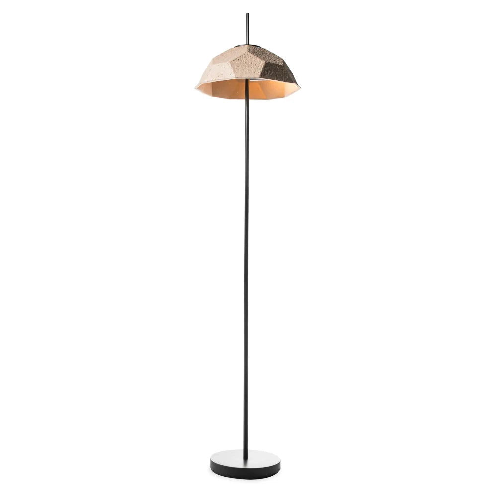 Lampada da terra Turtle in cartone riciclato tortora | Duzzle
