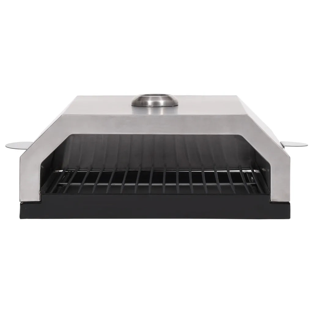 Forno Pizza con Piastra Ceramica per Barbecue a Gas e Carbone 47395