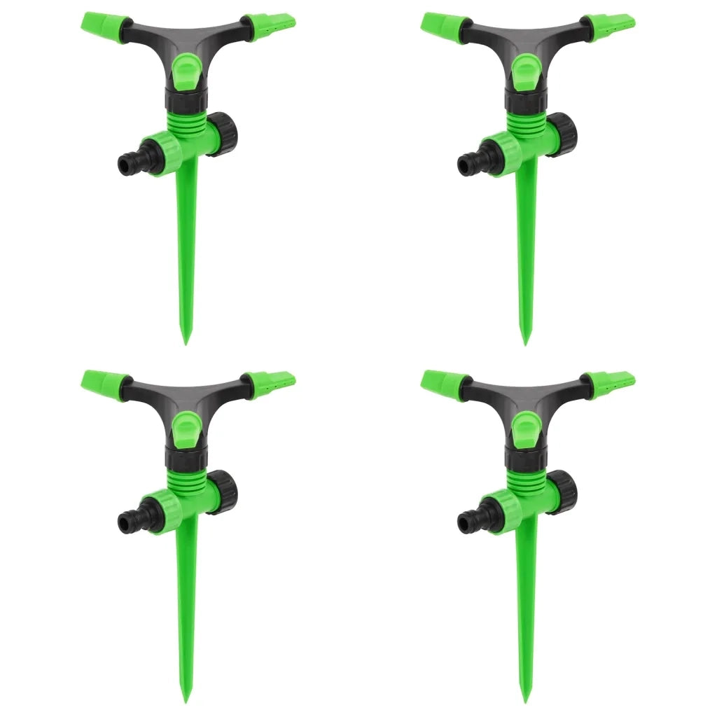 Irrigatori Rotanti 4 pz Verdi e Neri 16x13,5x25,5 cm ABS e PPcod mxl 102193