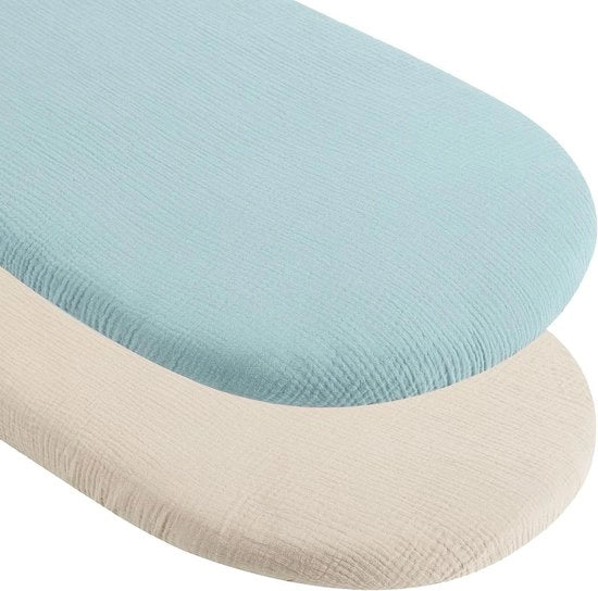 Passeggino Hoeslaken 80 x 40 cm - Sdraio per bambini Matrashoes Nido per bambini Accessori per lettini Culla Blu