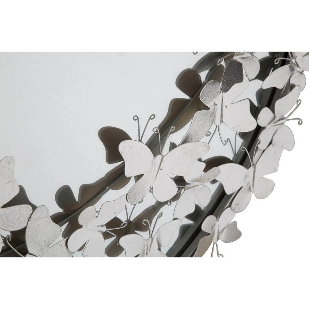 Specchio Farfalle Rotondo Argento diam 91 cm - FARFALLE ROUND SILVER