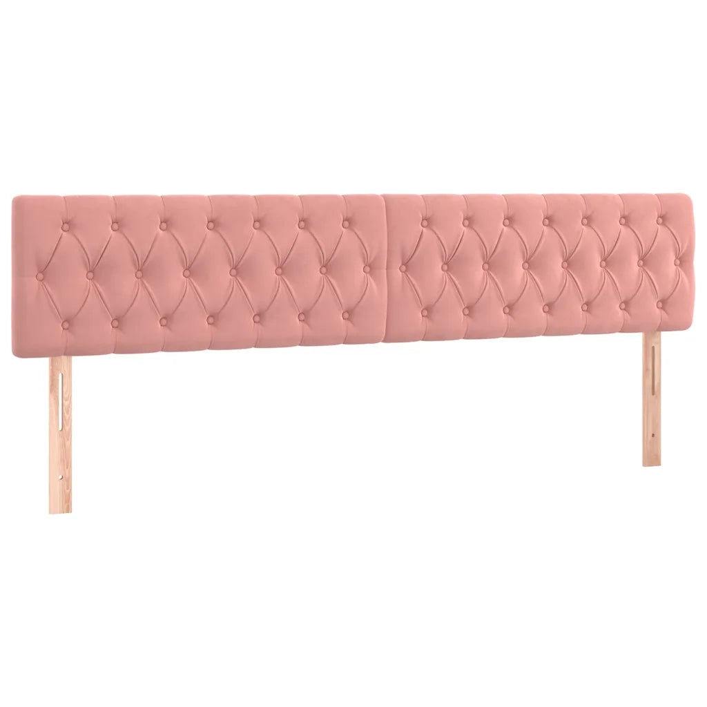 Giroletto a Molle con Materasso Rosa 120x190 cm in Velluto
