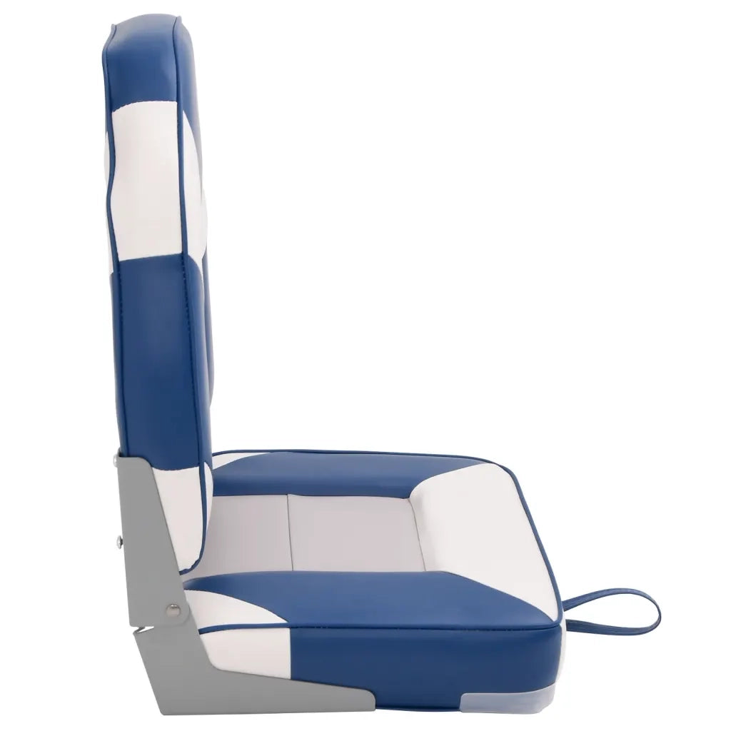 Set Sedile da Barca Pieghevole 4 pz con Schienale Alto