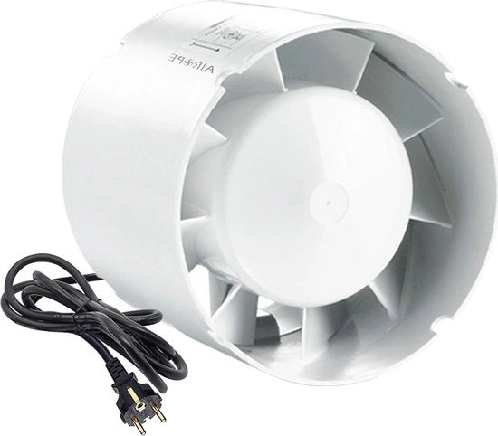 Ventilatore per la stanza da bagno Stil 150mm cavo online stanza da bagno tenda per il bagno condizionatore per la cucina ufficio garage risparmio energetico