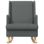 Sedia a dondolo Grigio scuro 62 x 80 x 85 cm Tessuto CFW9615425