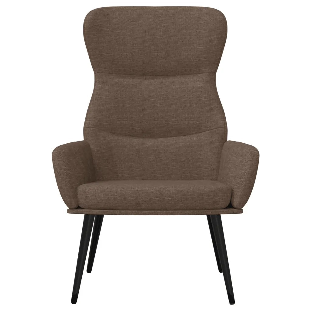 Poltrona Relax con Poggiapiedi Tortora in Tessuto cod mxl 5907