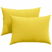 Cuscini da Divano 2 pz | Cuscini per sedie Giallo Chiaro 70 x 50 cm Tessuto