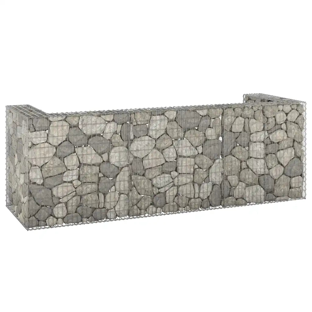 Gabbione per Bidoni in Acciaio Zincato 325x100x110 cm 151301
